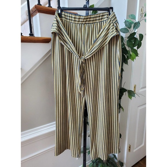 Est.1946 Women Multicolor Striped Polyester Drawstring Trouser Pants Size 18/20W - Picture 1 of 11